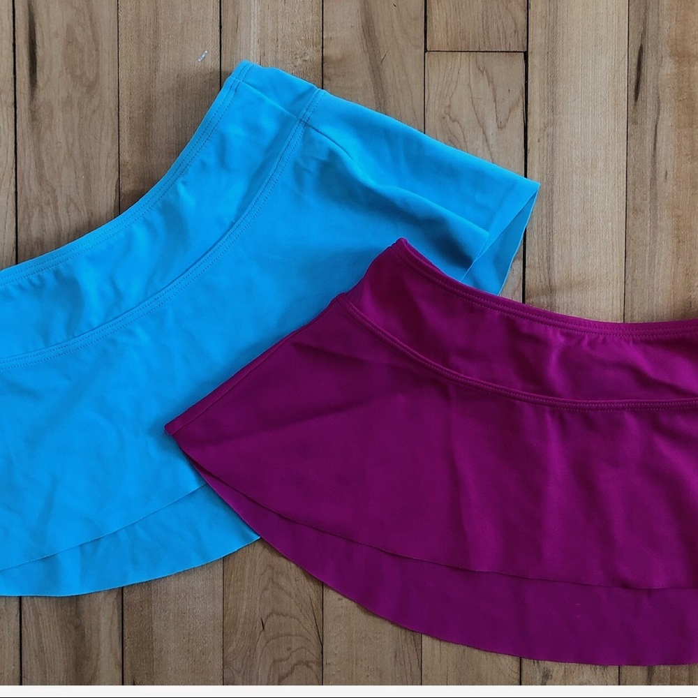 Set of two over swim suit skirts, Lands End